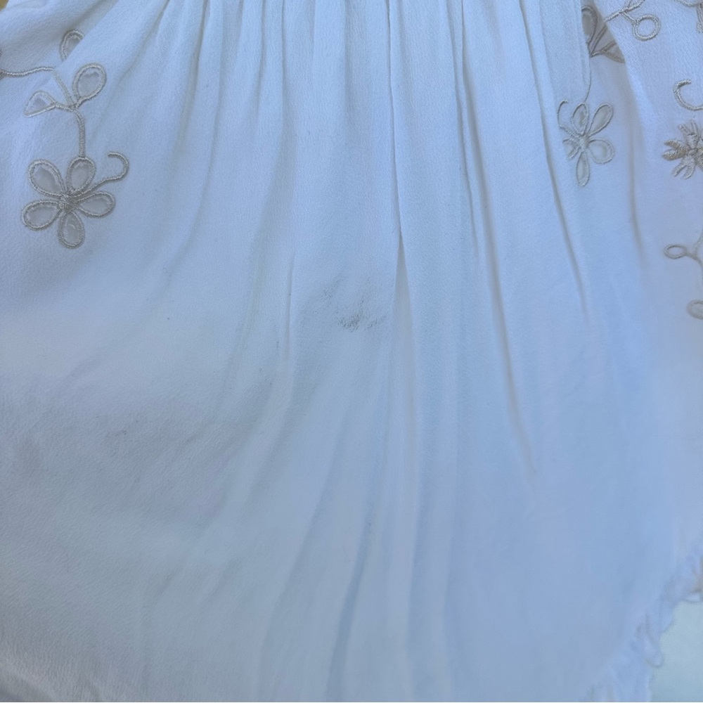 Spell White Eyelet Lace Trim Romper - Picture 7 of 9
